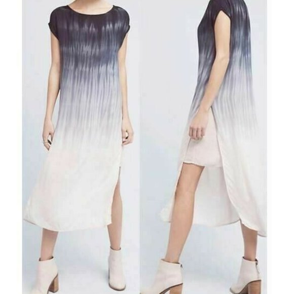 Anthropologie Cloth & Stone Ombre Horizon Fade Dress - Picture 3 of 11